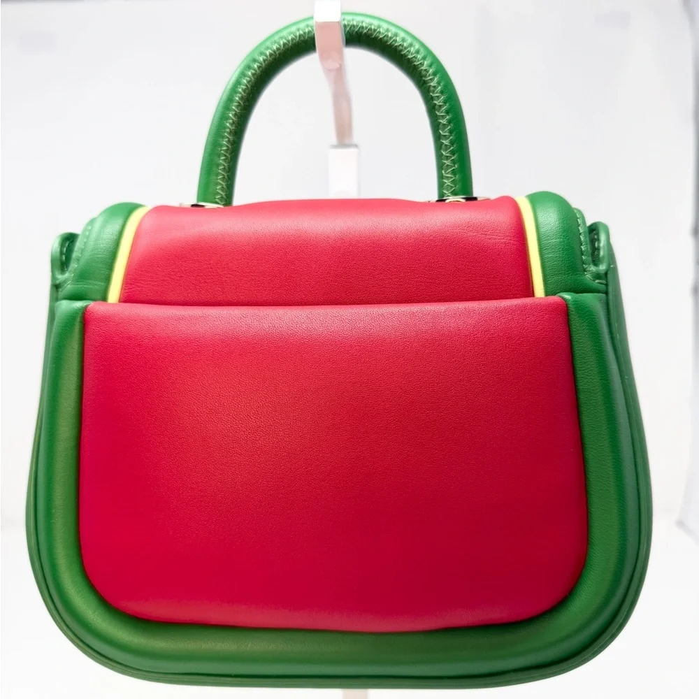 Kate Spade Puffy Watermelon Mini Top Handle bag with crossbody strap - Picture 4 of 17